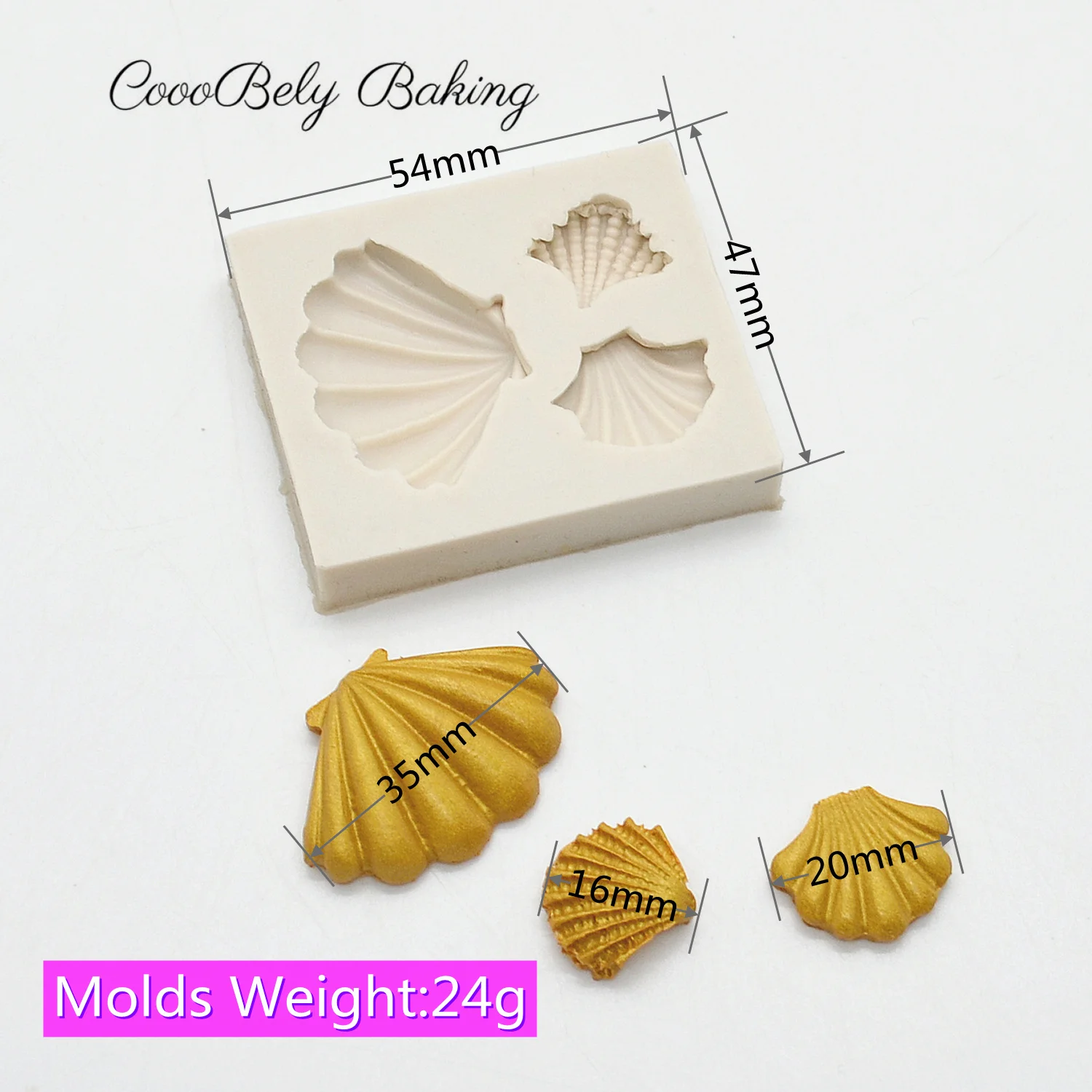 1Pcs DIY Lovely Shell Starfish Conch Sea Silicone Molds For Baking Fondant Cake Decorating Tools Soap Mold Cake Chocolate XK025