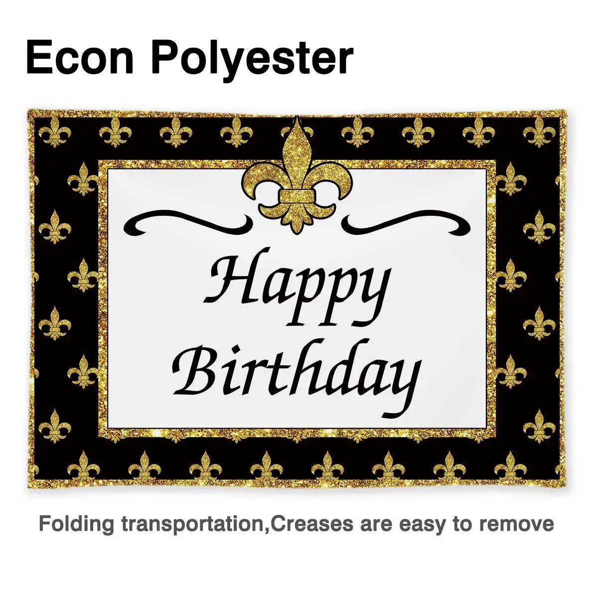 Allenjoy – arrière-plan personnalisé pour fête d'anniversaire, décor de fête Rave à paillettes dorées, Fleur Delacour, bannière, photographie de Paris, pour séance photo