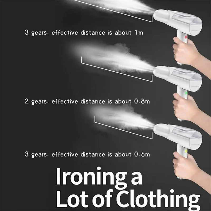 Mini Handheld เตารีดไอน้ำแขวนครัวเรือนพับเครื่องเสื้อผ้าเหล็กลบ Crease นุ่มและทำความสะอาดผ้าส่วนใหญ่