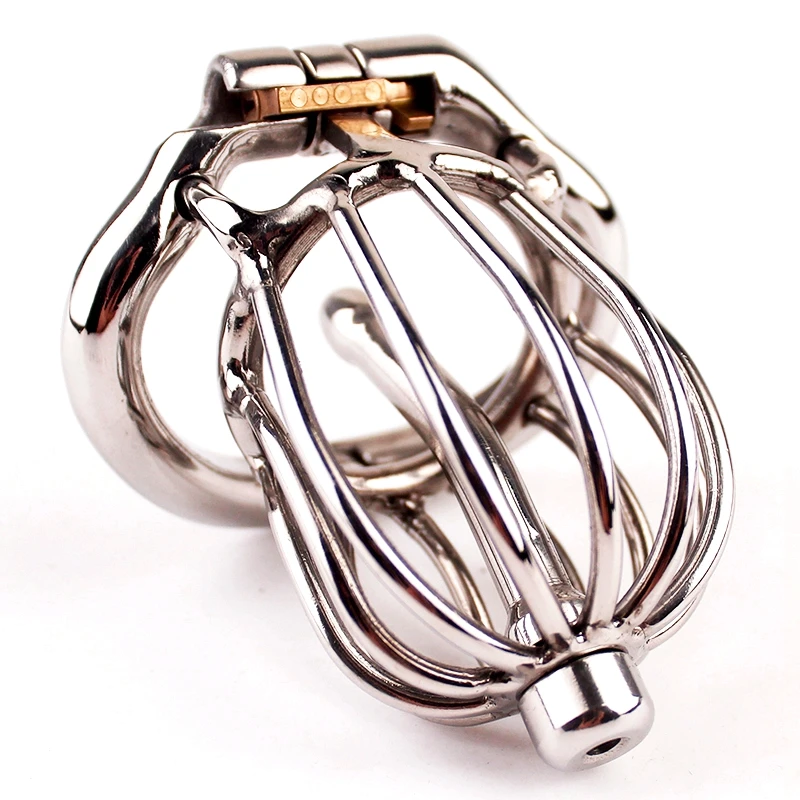 Stainless Steel Male Chastity Device Stealth Lock Chastity Cock Cage Penis Lock Cock Ring Sex Toys For Men