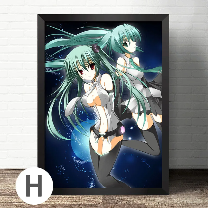 Anime Future Blue Double Ponytail Anime Girl Diamond Painting Diamond Mosaic Full Diamond Embroidery Cross Stitch Kit Home Decor