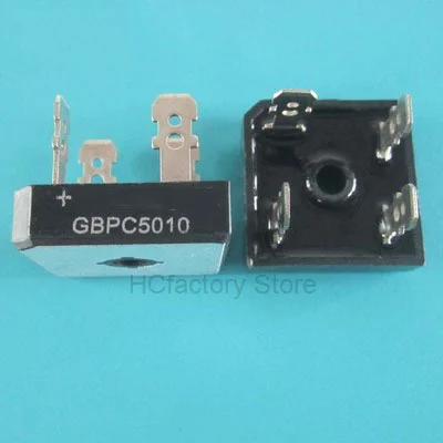 Original 2pcs GBPC5010 Bridge Rectifiers 1000V 50A Bridge Rectifier Built-in heat sink c5010 IGBT module