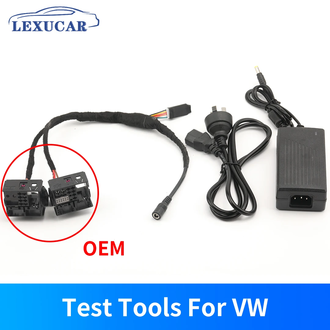 OEM Plug PQ MQB Desk Test Tools with CANBUS for VW MIB Radio Bluetooth Button Light Display RCD360 RCD330 280B/C/D/E RCD410