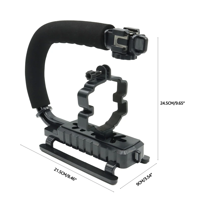 Handheld Stabilizer Bracket Video Action Stabilizing Handle Grip with Hot-Shoe Mount for dji Mavic 3, 2, Pro, Air 2/2S X3UF