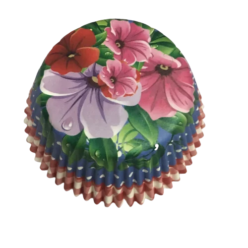 50x Rose/Blue Flower/Green Flower wedding paper Cupcake Liner muffin cup cake baking mold case holder wrapper Decorating Tool