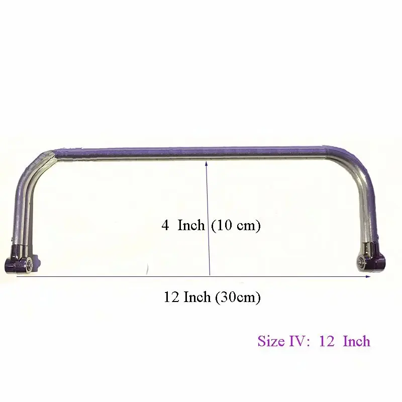 8 Inch 12 Inch 16 Inch aluminous tubular internal hinge Bag frame purse frame