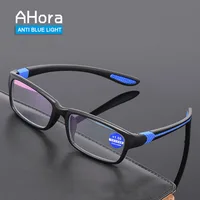 Ahora-gafas de lectura ultraligeras TR90 para hombre, lentes ópticas para presbicia, bloqueo de luz azul, + 1.0 + 1.5 + 2.0 + 2.5 +3.0 +4.0