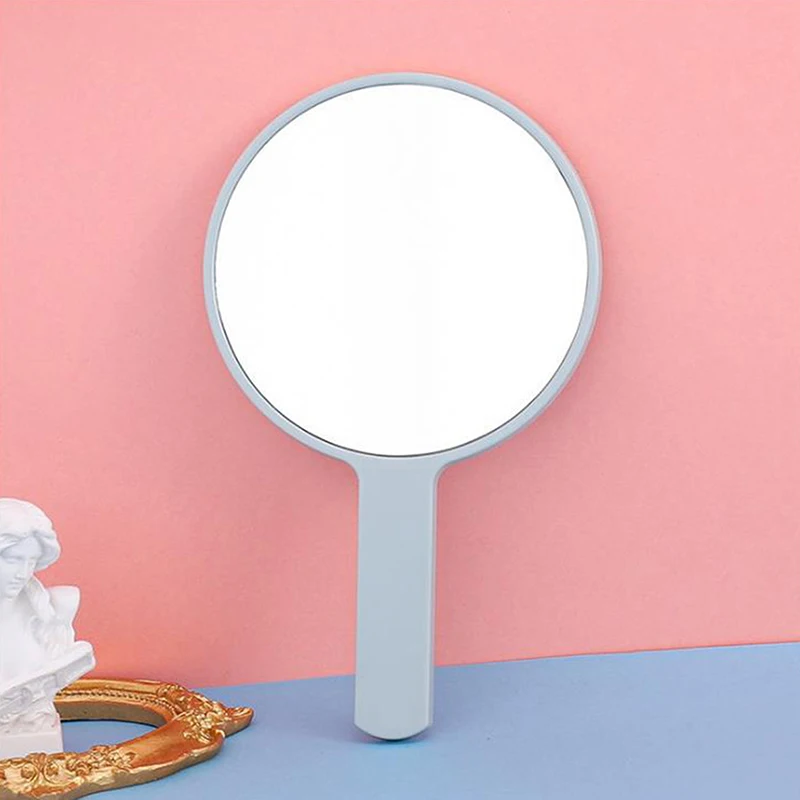 التعامل مع المرايا المحمولة ماكياج مستدير باليد الغرور ماكياج المرايا هدية #3