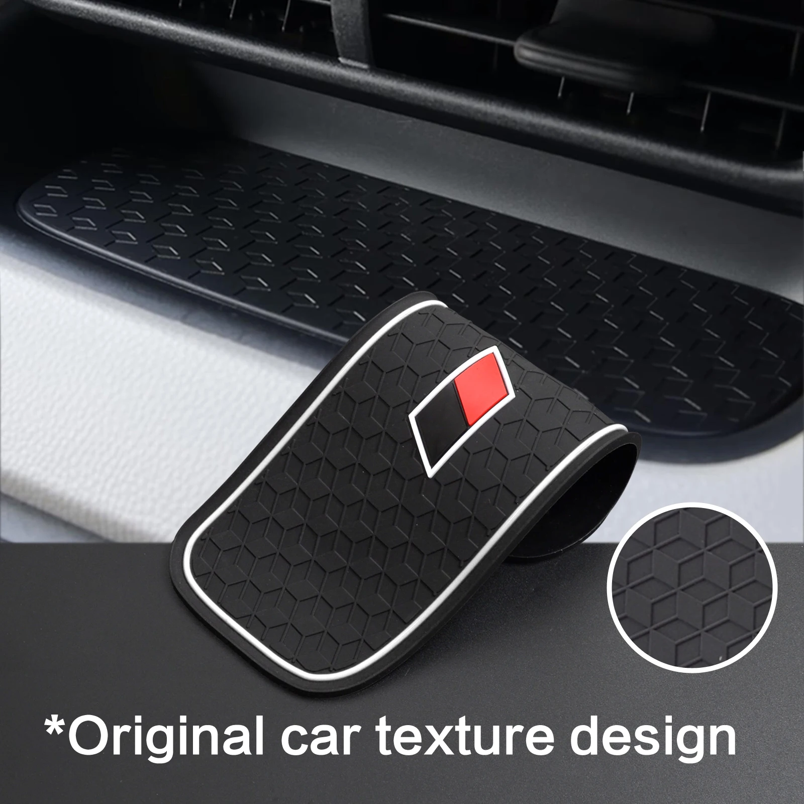 for Toyota Yaris 2020-2021 Anti-Slip Gate Slot Cup Mat Car Interior Accessories for Hybrid GR Sport Style Non-Slip Pad view 5