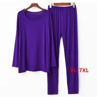 Women's Pajamas Set 2026 New Plus Size Ladies' Sleepwear Suit Modal Cotton Spring Summer Night Wear Female Home Clothes 3XL-7XL