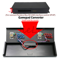 Arcade Game Console Converter, Connect Pandora Box DX EX Motherboard, USB, Install Inside, 3P, 4P Controller