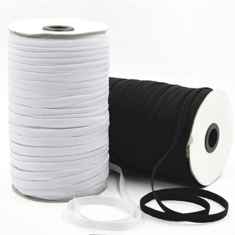 3/6/8/10/12mm 5yards/Lot High-Elastic Sewing Elastic Ribbon Elastic Spandex Band Trim Sewing Fabric DIY Garment Accessories