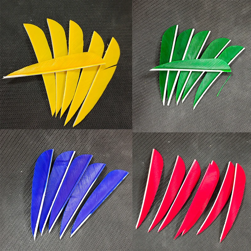 

Traditional Water Drop Shape Feather for Archery, Arrow Fletching, Carbon Shaft Bow, Arrow Accessories, 3 ", 50Pcs