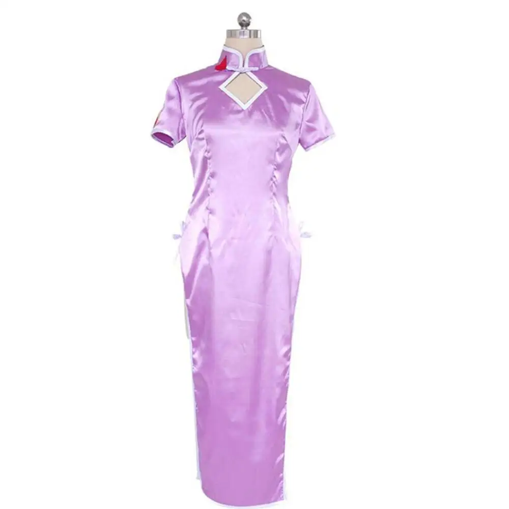 

2025 Hinata Hyuga Cosplay Costume Chinese Style Women's purple cheongsam Costume Halloween Carnival Costume