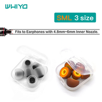 Whiyo Replacement Earbuds for Spinfit CP360/ Blon Bl-03/ Whizzer Kylin HE01/ Mangird Tea/ Sabbat E12 Ultra/ Jaybird X3 Silicone