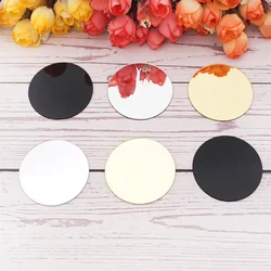 Promotion 50pcs/Lot Round Shape Small Acrylic Tag DIY Festival Accessorie For Bedroom Showroom Wedding Enagement Birthday Party