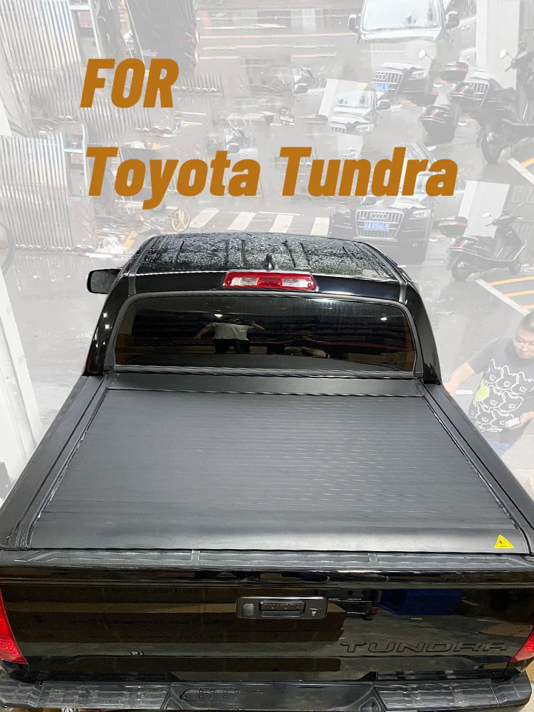 For Toyota Tundra Tacoma Hilux Pickup Truck Tonneau Bed Cover Rear Compartment Lid thickened aluminum rolling curtain