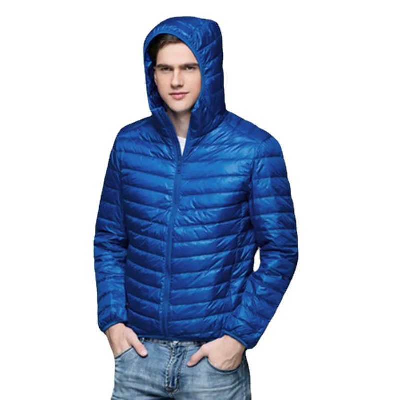 Brand Winter Men's Down Jacket Ultra Light Down Jacket Men Windbreaker Feather Jacket Man Lightweight Portable Warm Coat