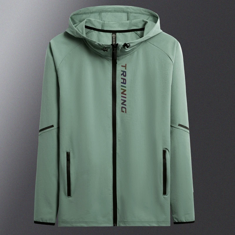 Kurtka do biegania mężczyźni bluzy sportowe bluzy trening człowiek trening Jogging Fitness szybkie suche długie rękawy siłownia oddychający płaszcz