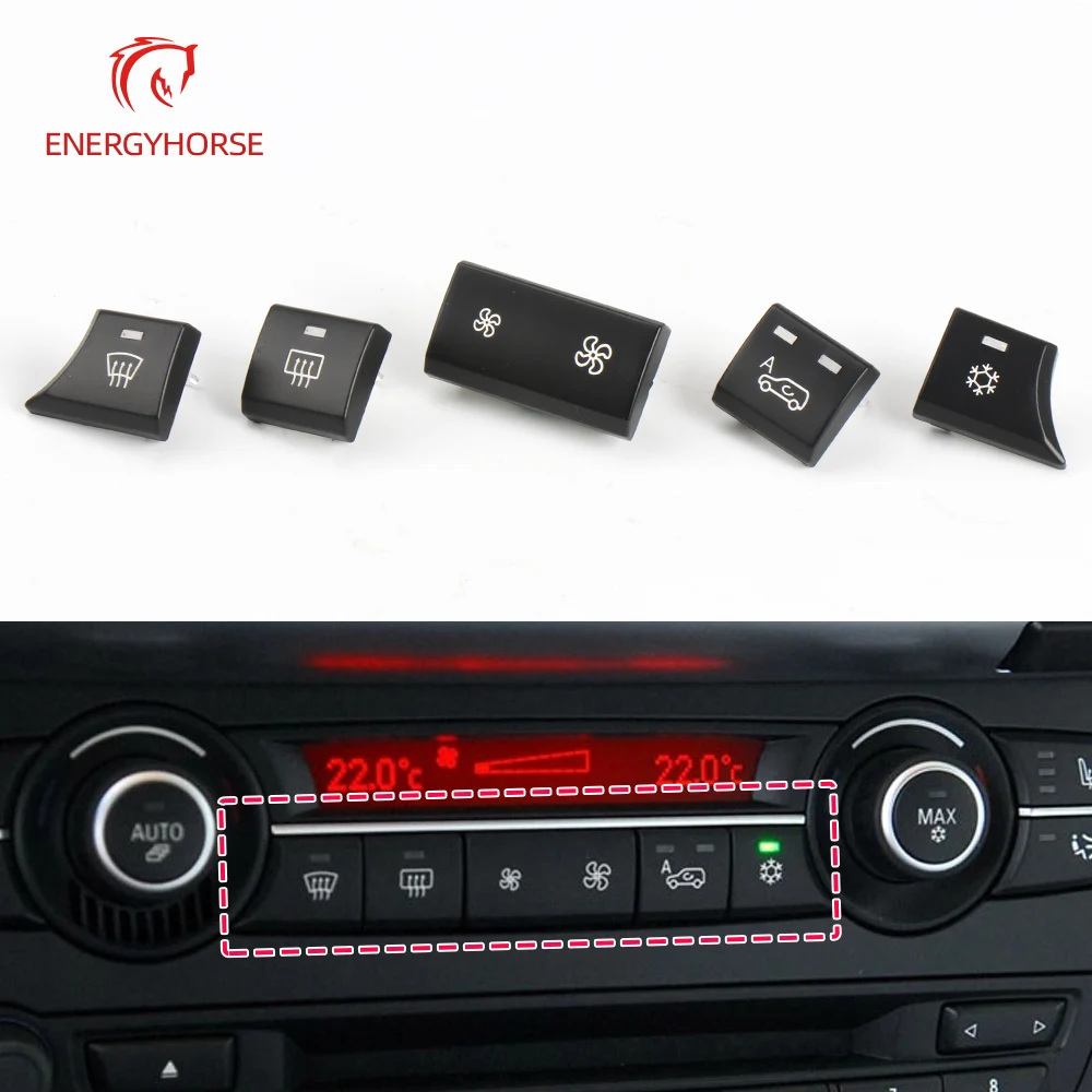 

Car Air Conditioner Button Fan Button For BMW X5 E70 Air Inner Circulation Cover Refrigeration Switch Button For BMW E71 E72 X6