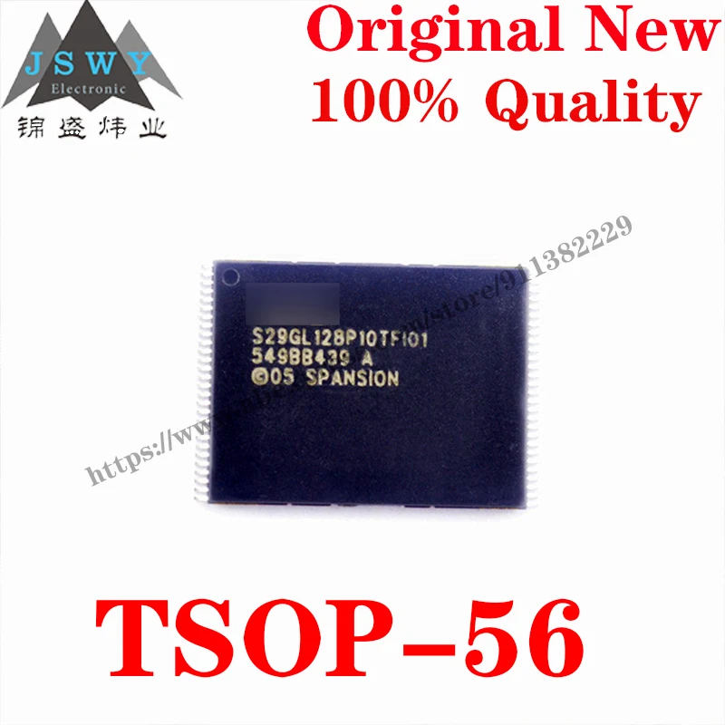 

10~100PCS S29GL128P10TFI010 TSOP-56 Semiconductor Memory IC NOR Flash IC Chip with for module arduino Free Shipping S29GL128P10T