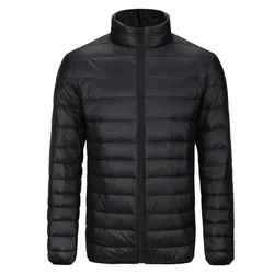 8XL 160KG Spring Winter Warm Men Parkas Plus Large Size Big Sportwear Casual Down Parkas Thin Light Black Blue Jackets 52 54