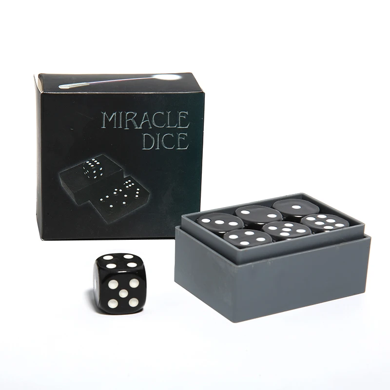 

6 Pcs/Box Predict Miracle Dice Turn All Dice Into 6 Magic Toy Magicians Magic Shows Tricks Illusion Props Children's Toys Gifts