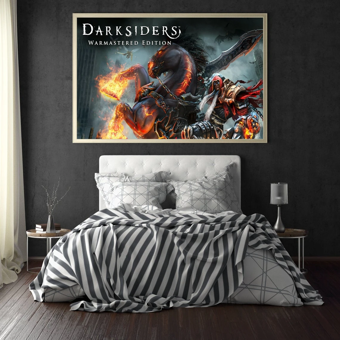 Darksiders Game Poster Wall Art Canvas Painting Bedroom Living Room Home Decoration (No Frame)