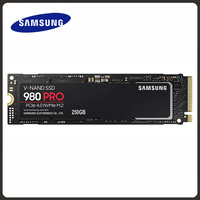 SAMSUNG-disco interno de estado sólido SSD M.2, 250GB, 500GB, 1TB, 2TB, 980 Pro, M2, 2280, PCIe Gen 4,0x4, NVMe 1.3c, 250, 500, MZ-V8V250B