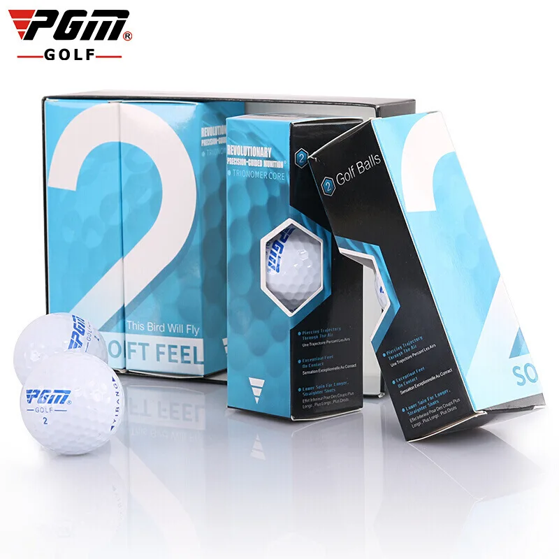 PGM Original Golf Ball Two piece Match Ball Gift Box Package Golf Ball Set 12pcs Set Game Use Ball Q022