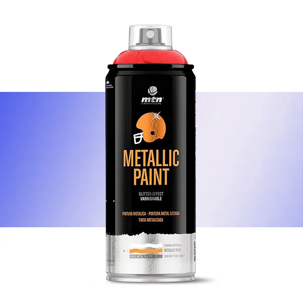 Spray paint brand MTN PRO Color RAL metallic dark blue 400ml very fast drying resistant exterior high adhesion