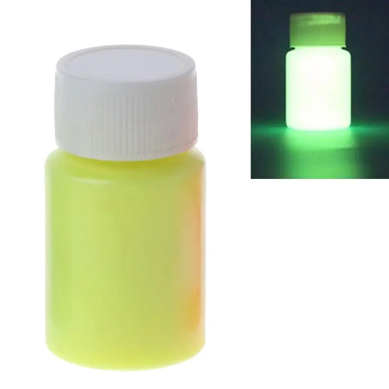 Pigment lumineux liquide phosphorescent, Non toxique pour peinture des ongles, maquillage en résine