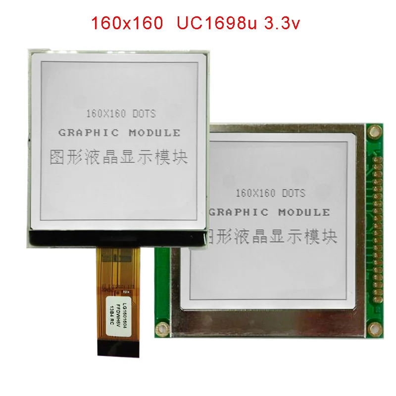 160160 COG Uc1698u VA size : 60x60mm Lcd Display Module