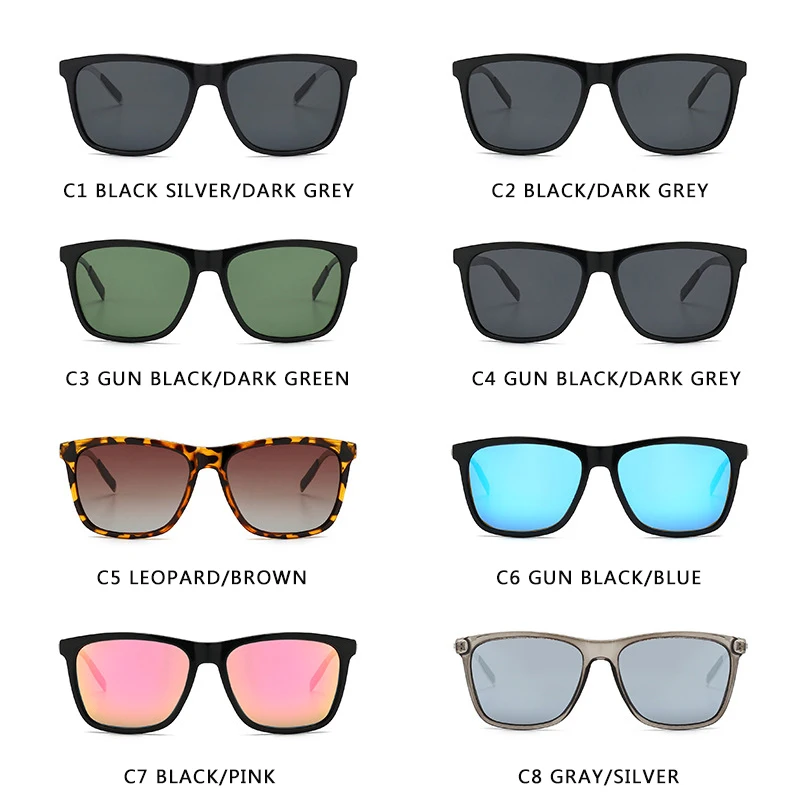 ZXWLYXGX Brand Unisex Retro Aluminum+TR90 Women Sunglasses  Men Polarized Lens Vintage Eyewear Accessories Sun Glasses Oculos