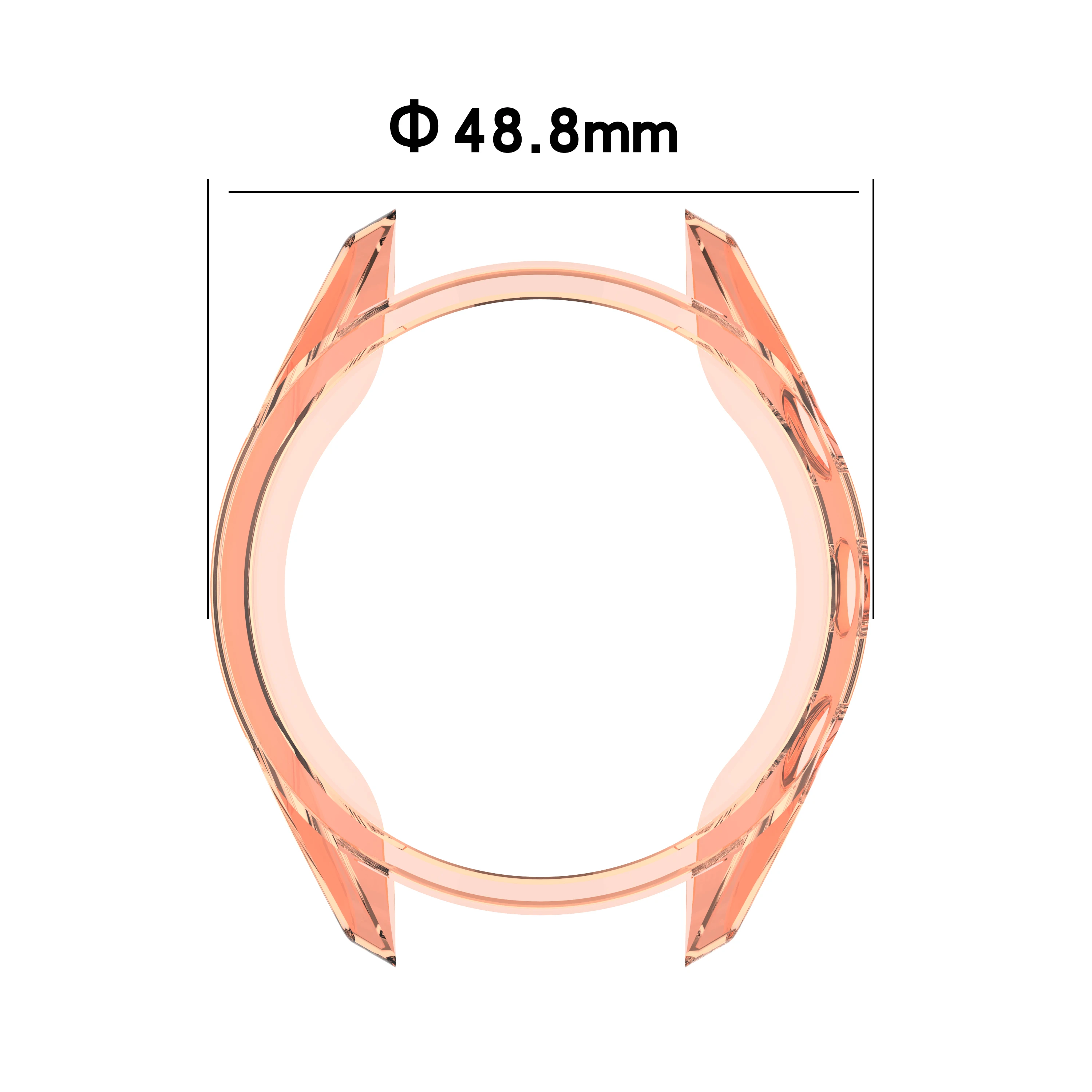 TPU 하프 팩 보호 케이스, 가민 어프로치 S62 시계 보호, 고품질 내구성 낙하 방지 프레임 쉘 액세서리