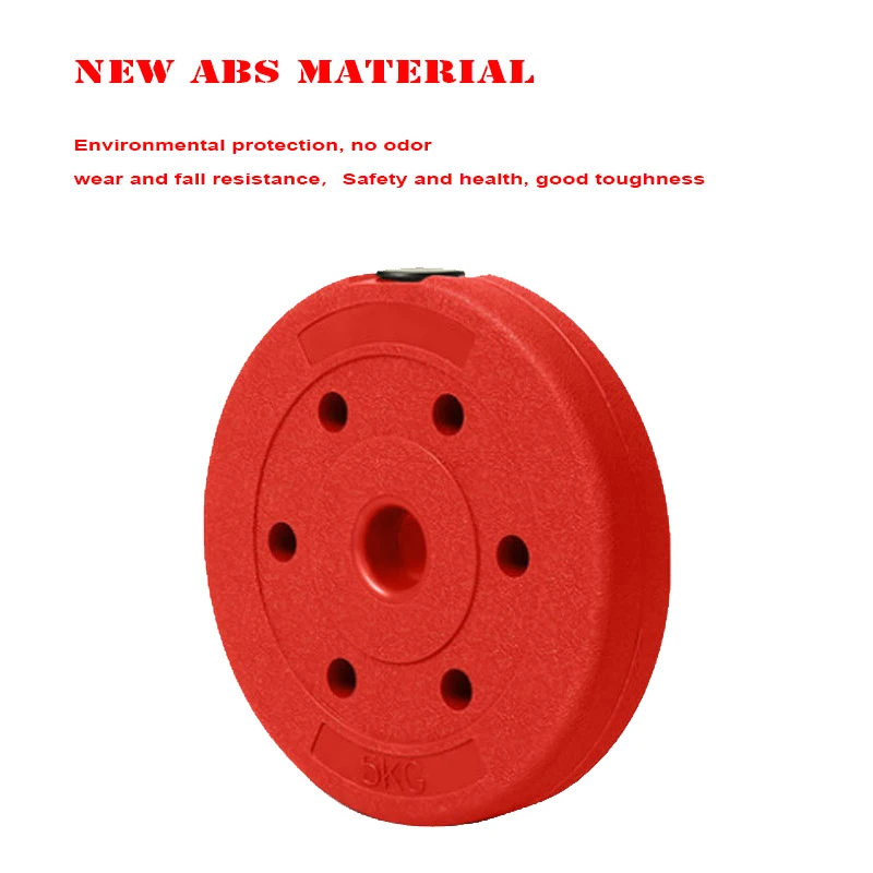 Gym Barbell Plates, 3cm Hole, Plastic Coated, Full Environmental Protection Barbell Disk, Fitness Weight Lifting Plates