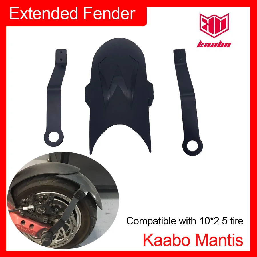 ขยาย Fender ชุด Mudguard มาตรฐานและขยายด้านหน้าด้านหลังสำหรับ Kaabo Mantis 10นิ้วไฟฟ้าสกู๊ตเตอร์อะไหล่