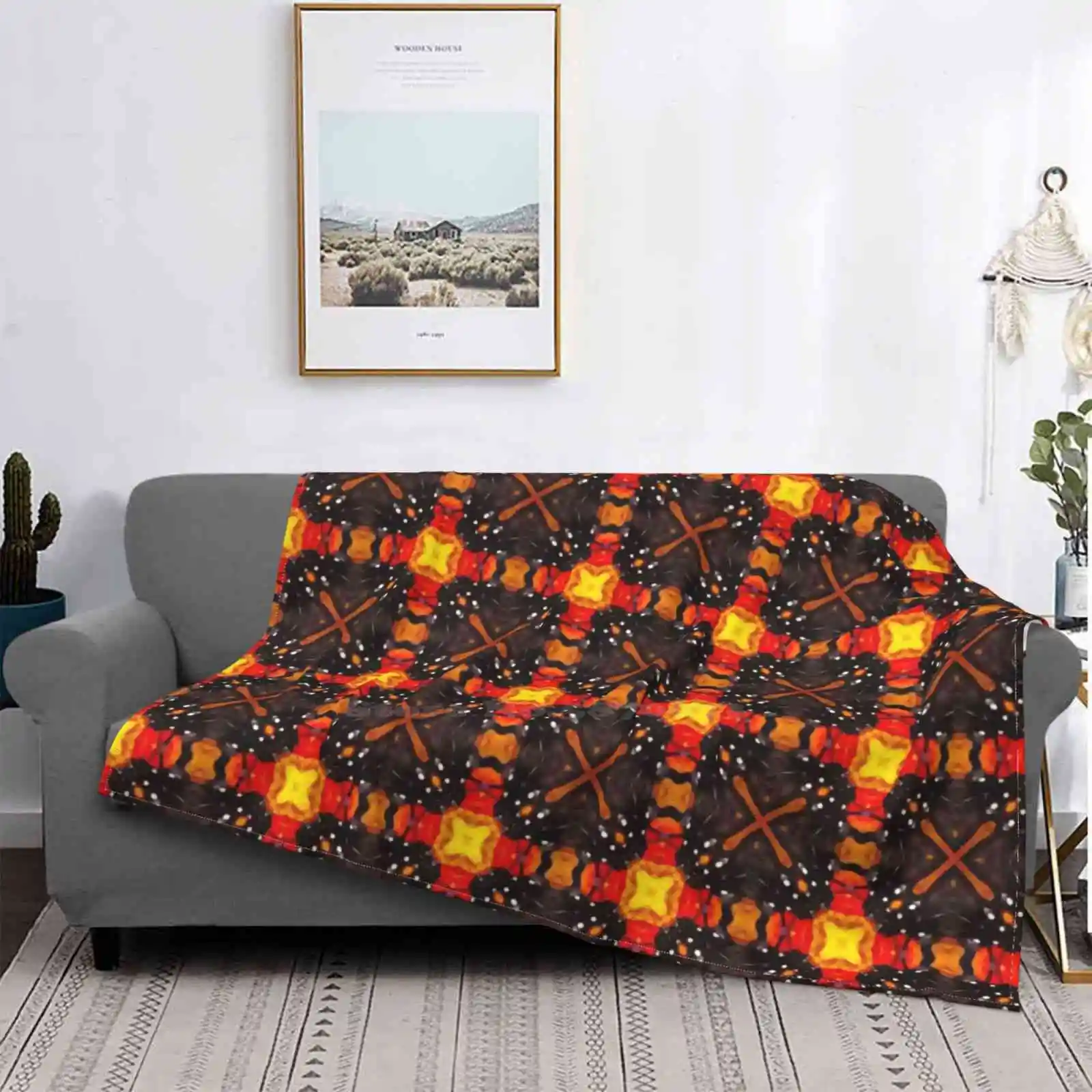 Monarch Pattern 17 Designer Cloth Mask New Arrival Fashion Leisure Flannel Blanket Monarch Butterflies Orange Monarch Pattern