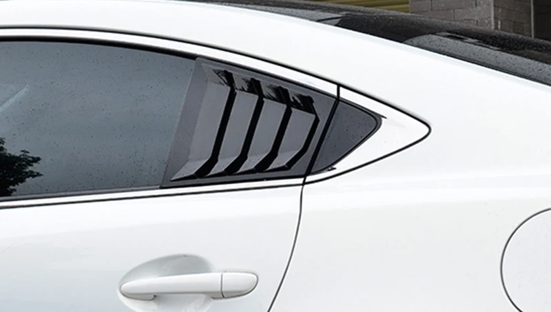 For Mazda 6 Atenza 2014-2020 Side Vent Deflector Scoop Louvers Shield Cover Car Side Rear Window Louver Shutter Cover Trim