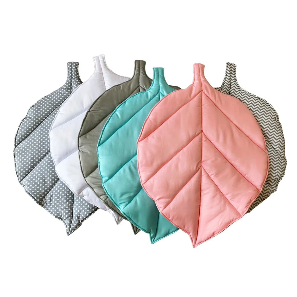 Newborn Baby Carpet Kid Children Room Decor Leaf Shape Soft Crawling Play Mat