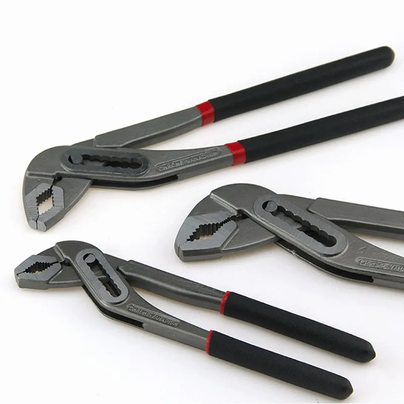 Water Pump Pliers Multifunctional Pipe Clamp Quick Release Water Pipe Pliers Claw Slot Joint Pliers Hand Tools 8''/10''/12''