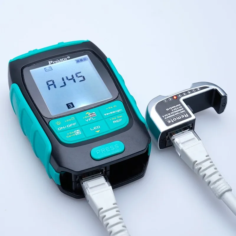 Pro'skit MT-7615 Optische Power Meter 4 In 1 Multifunctionele Fiber Netwerk/Uitschakeling/Lan Kabel Tester Visual Fault Locator