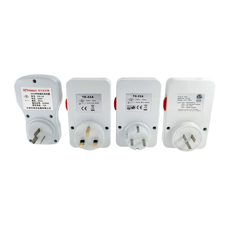 24 Hour Cyclic Timer Switch Kitchen Timer Outlet Loop Universal Timing Socket Mechanical Timer 230VAC 3500W 16A UK EU CN US Plug