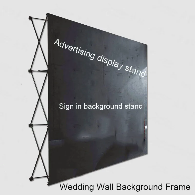 Portable Aluminum Alloy Fold Stand Outdoor Wedding Flower Wall Frame Advertising Exhibition Display Stand Background Decor Shelf