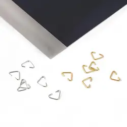 20/100pcs 6x10mm High Quality Triangle Loops Jump Rings For DIY Handmade Earrings Bracelet Necklace Jewelry Making Accessories