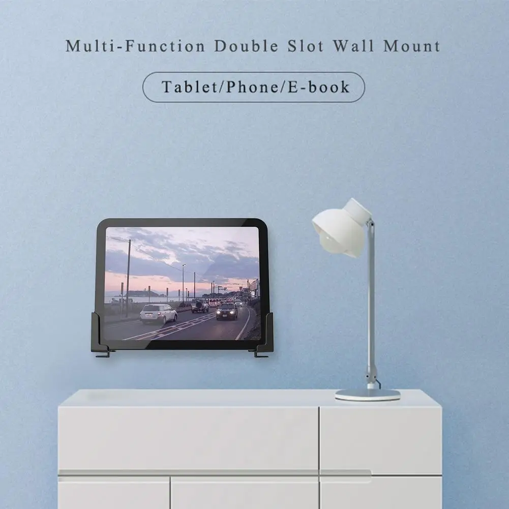 แท็บเล็ตติดผนังขาตั้งโทรศัพท์สำหรับ Ipad/สำหรับ Iphone ปรับมุมมองคู่ใช้งานร่วมกับ E-Reader Kindle