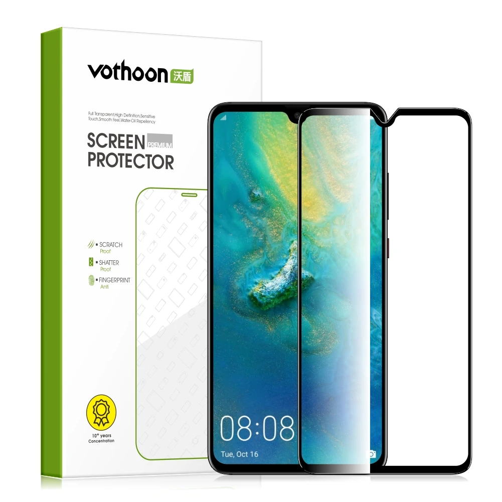 

Vothoon HD Tempered Glass for Huawei Mate 40 Pro 30 20 Pro P40 Pro Plus P30 Pro Full Coverage Screen Protector Glass