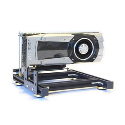 Graphics card holder DIY external graphics card base with power base for ATX  PSU aluminum Fixed bracket for graphics card dock