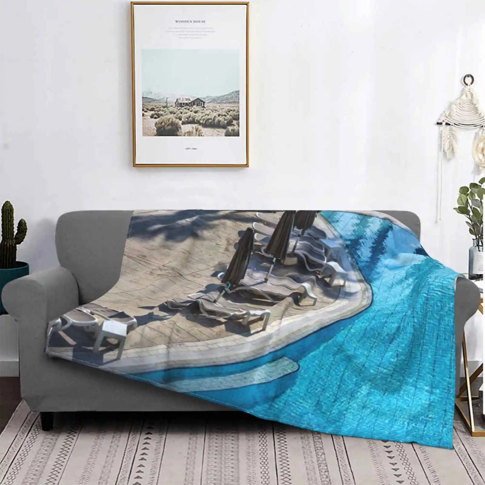 Holiday Swimming Pool Four Seasons Comfortable Warm Soft Throw Blanket Luxury Pool Luxury Swimming Pool Holiday Holiday Pool