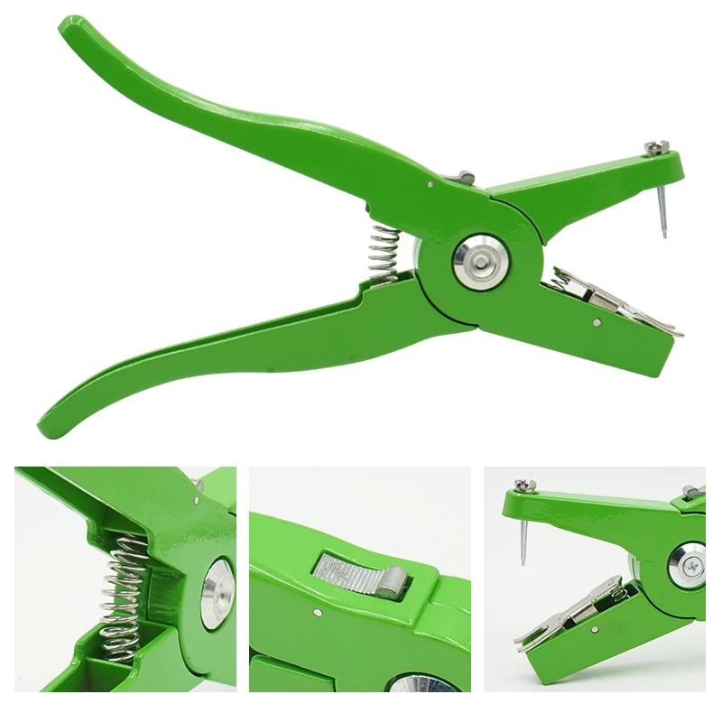 1 sztuk kolczyk identyfikacyjny szczypce bydło krowa owca bydło królik identyfikacja narzędzie z 5 sztuk kolczyk identyfikacyjny gwoździe szczypce akcesoria